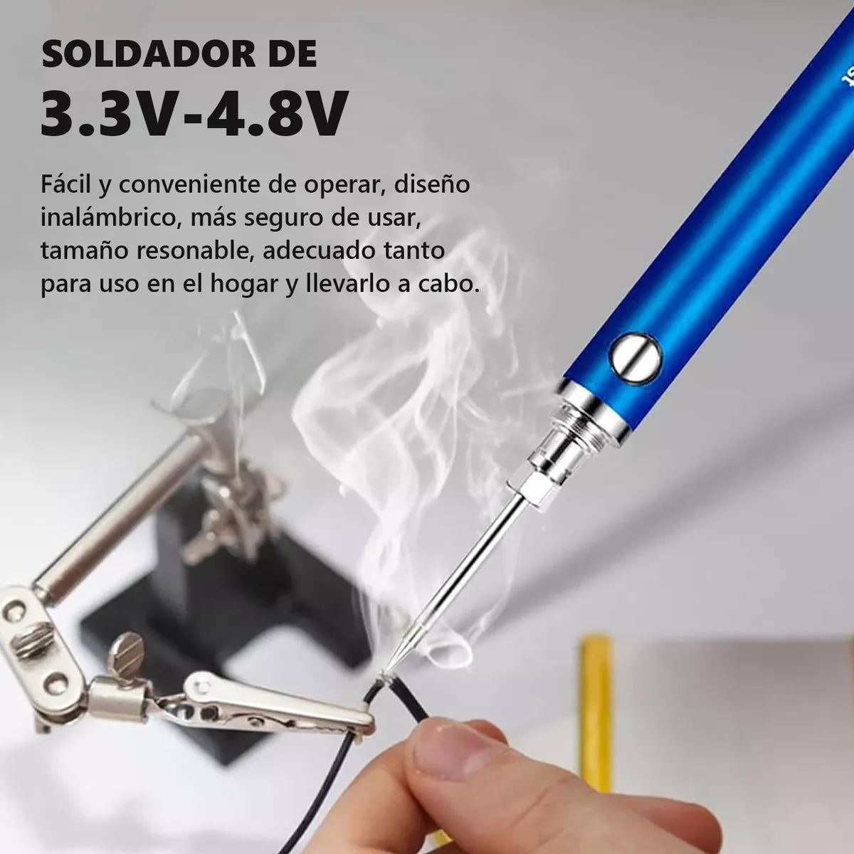 Foto 2 | Kit De Soldador Inalámbrico Usb Herramienta Electricas Cautin Eo Safe Imports Esi-17195 Azul