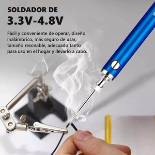 Foto 2 | Kit De Soldador Inalámbrico Usb Herramienta Electricas Cautin Eo Safe Imports Esi-17195 Azul