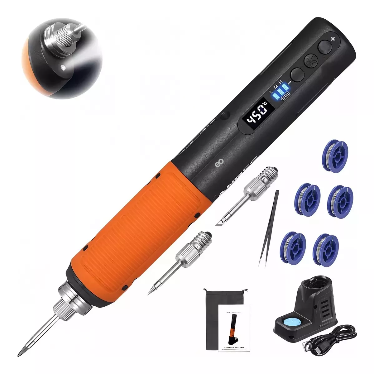 Cautin Inalambrico Visualización Digital Y Led Eo Safe Imports Esi-18706 Multicolor