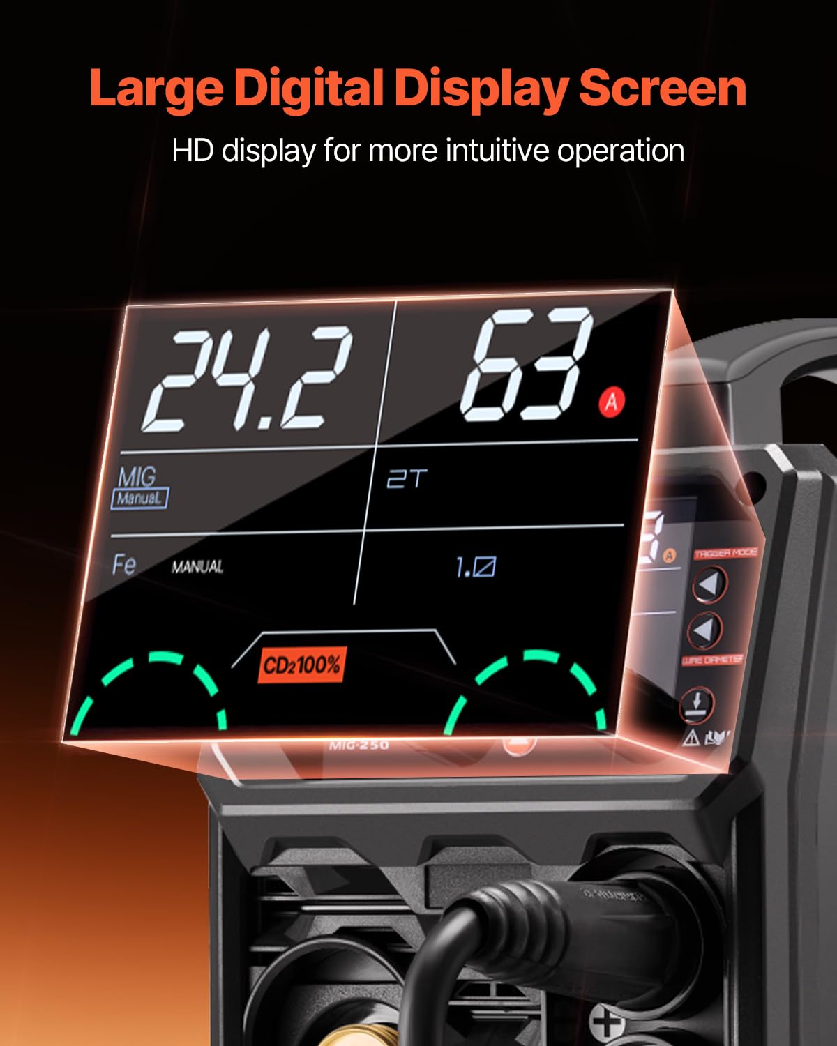 Foto 6 pulgar | Soldador Vevor Pro Mig 250a Pulse 5 En 1 110 V/220 V De Doble Voltaje - Venta Internacional.