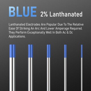 Foto 2 | Electrodo De Tungsteno Para Soldadura Tig Yeswelder 2% Lantanado 3,2 Mm - Venta Internacional.