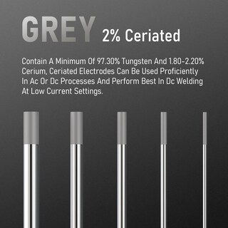 Foto 2 | Electrodo De Tungsteno Para Soldadura Tig Yeswelder 2% Ceriado 3.2 Mm - Venta Internacional.