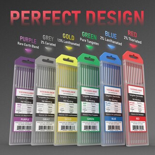 Foto 6 | Electrodo De Tungsteno Para Soldadura Tig Yeswelder 2% Ceriado 3.2 Mm - Venta Internacional.