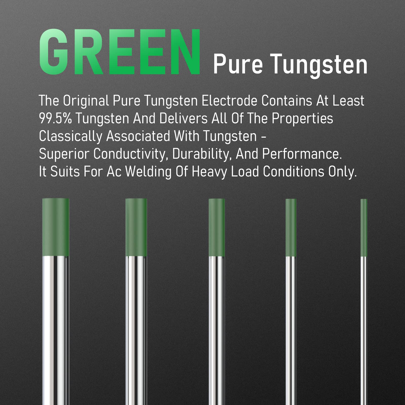 Foto 2 | Electrodo De Tungsteno De Soldadura Tig Yeswelder Pure Tungsten 1.6 Mm - Venta Internacional.