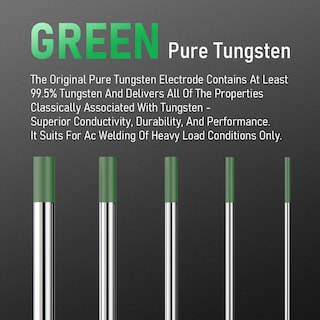 Foto 2 | Electrodo De Tungsteno De Soldadura Tig Yeswelder Pure Tungsten 1.6 Mm - Venta Internacional.