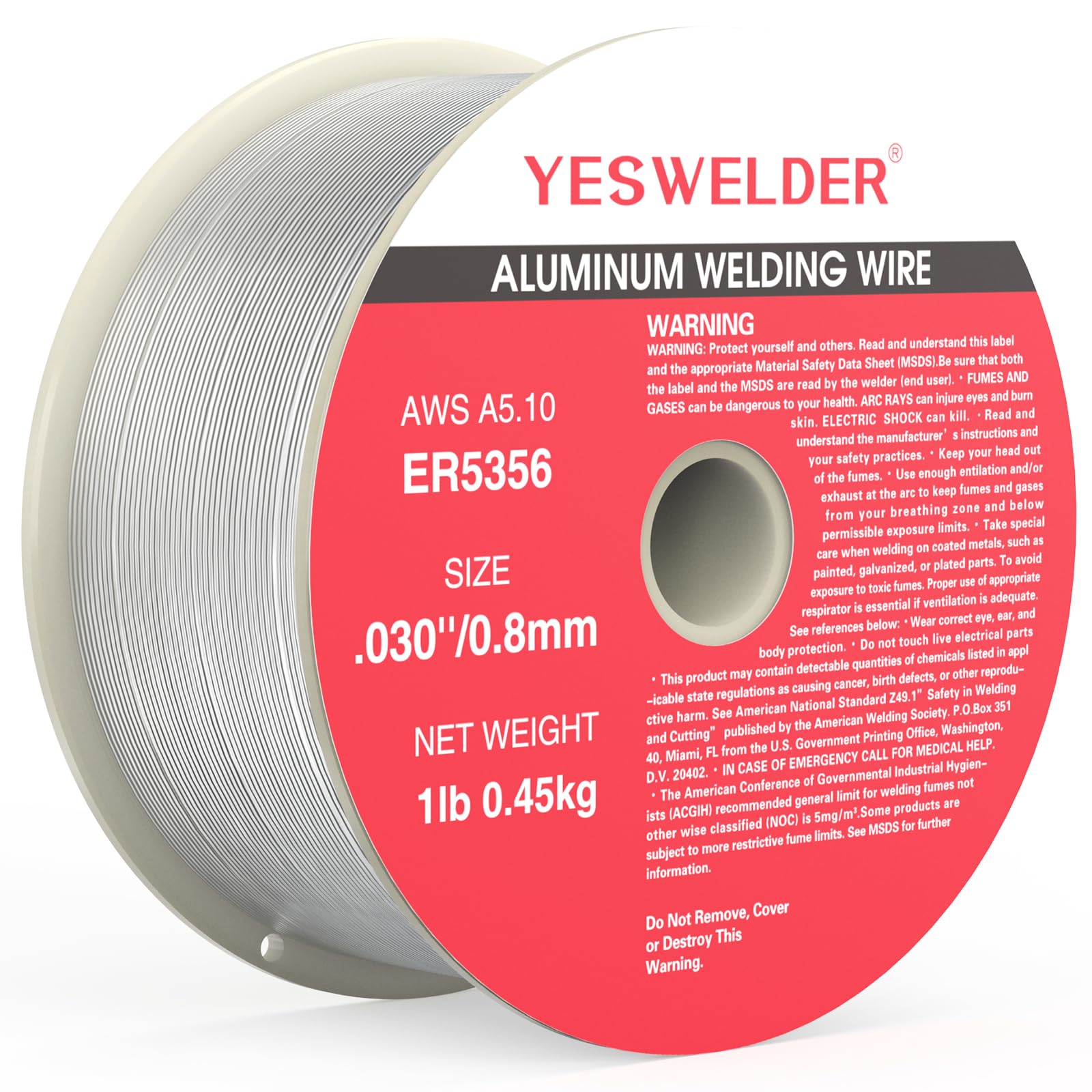 Foto 2 pulgar | Alambre De Soldadura Yeswelder Magnesio Aluminio Er5356 0,8 Mm 0,45 Kg - Venta Internacional.