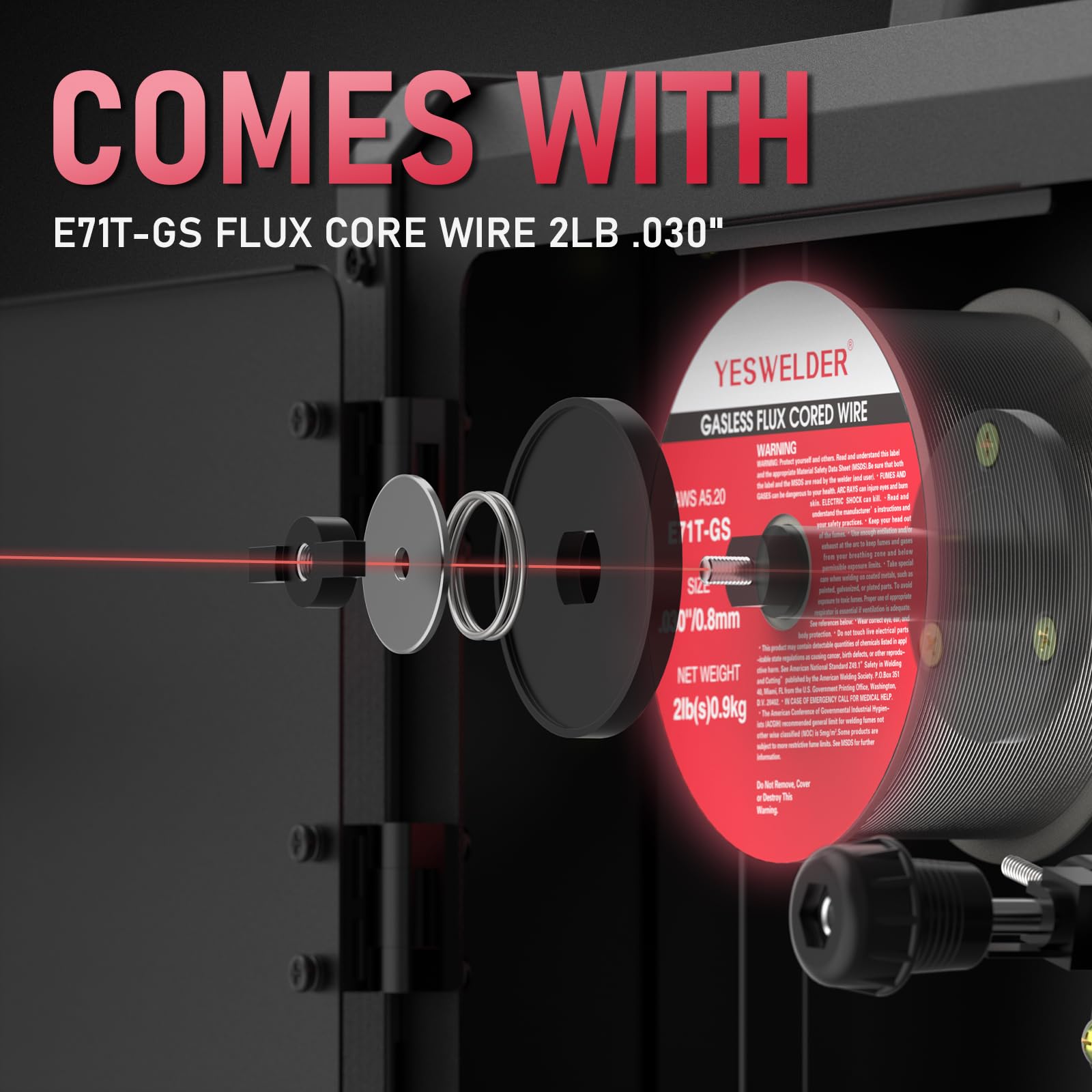 Foto 6 pulgar | Soldador Yeswelder 135 A 110 V Flux Core Mig/lift Tig/stick 3 En 1 - Venta Internacional.