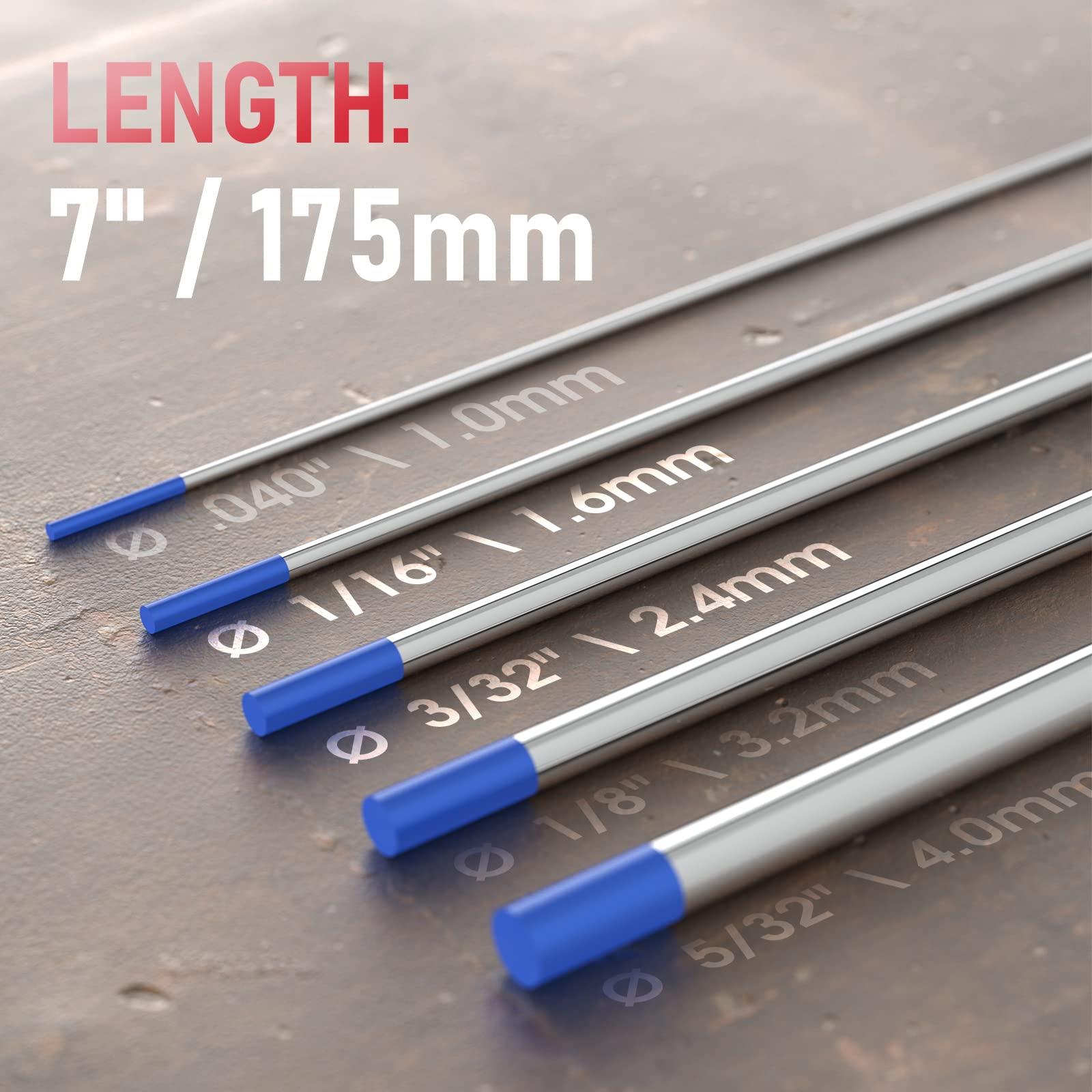 Foto 4 pulgar | Electrodo De Tungsteno Para Soldadura Tig Yeswelder 2% Lantanado, Paquete De 5 - Venta Internacional.