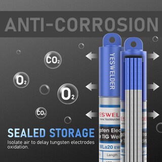 Foto 4 | Electrodo De Tungsteno Para Soldadura Tig Yeswelder 2% Lantanado, Paquete De 5 - Venta Internacional.