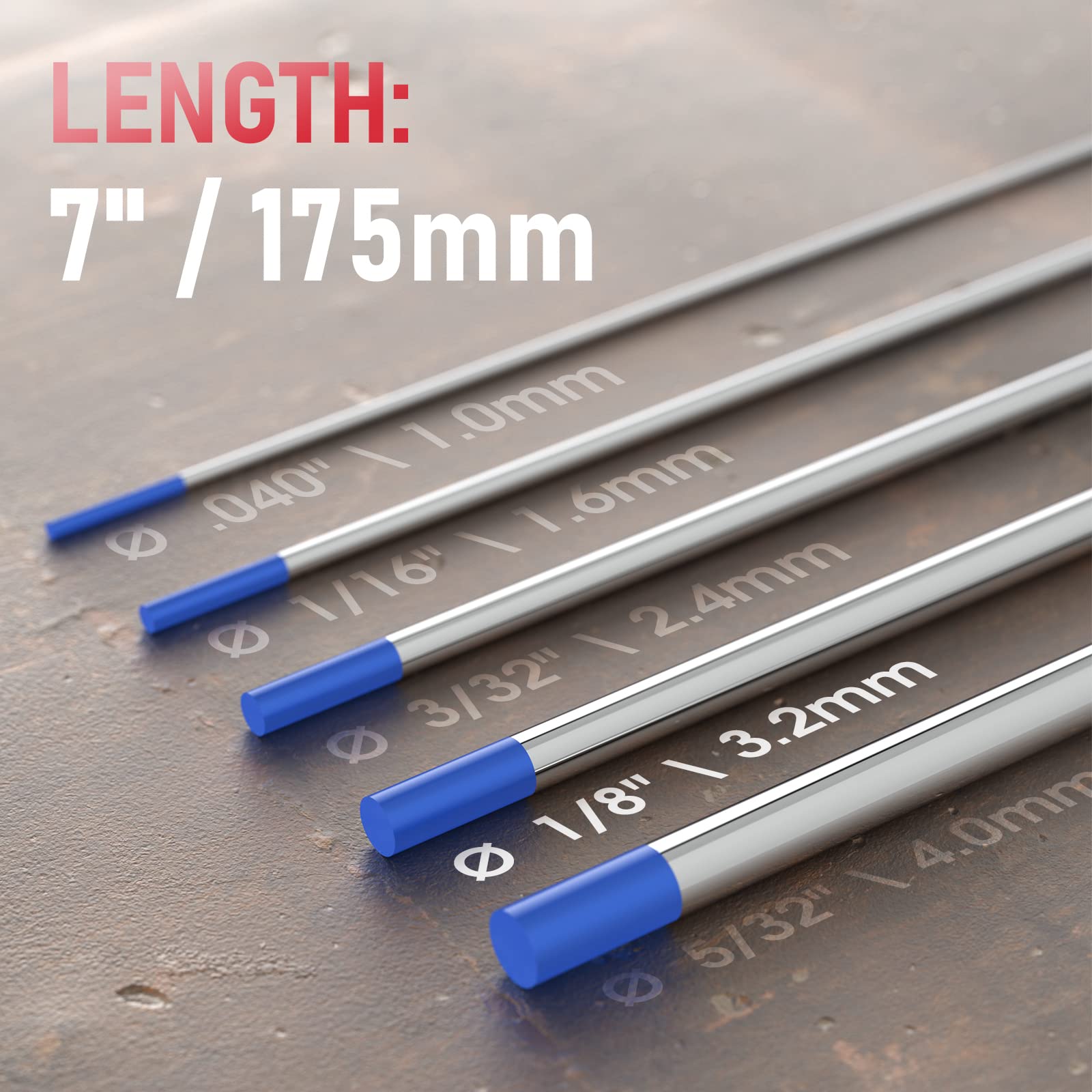 Foto 3 | Electrodo De Tungsteno Para Soldadura Tig Yeswelder 2% Lantanado 1/8 X 7 - Venta Internacional.