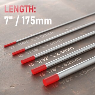 Foto 4 | Electrodo De Tungsteno Para Soldadura Tig Yeswelder 2% Toriado, Paquete De 5 - Venta Internacional.