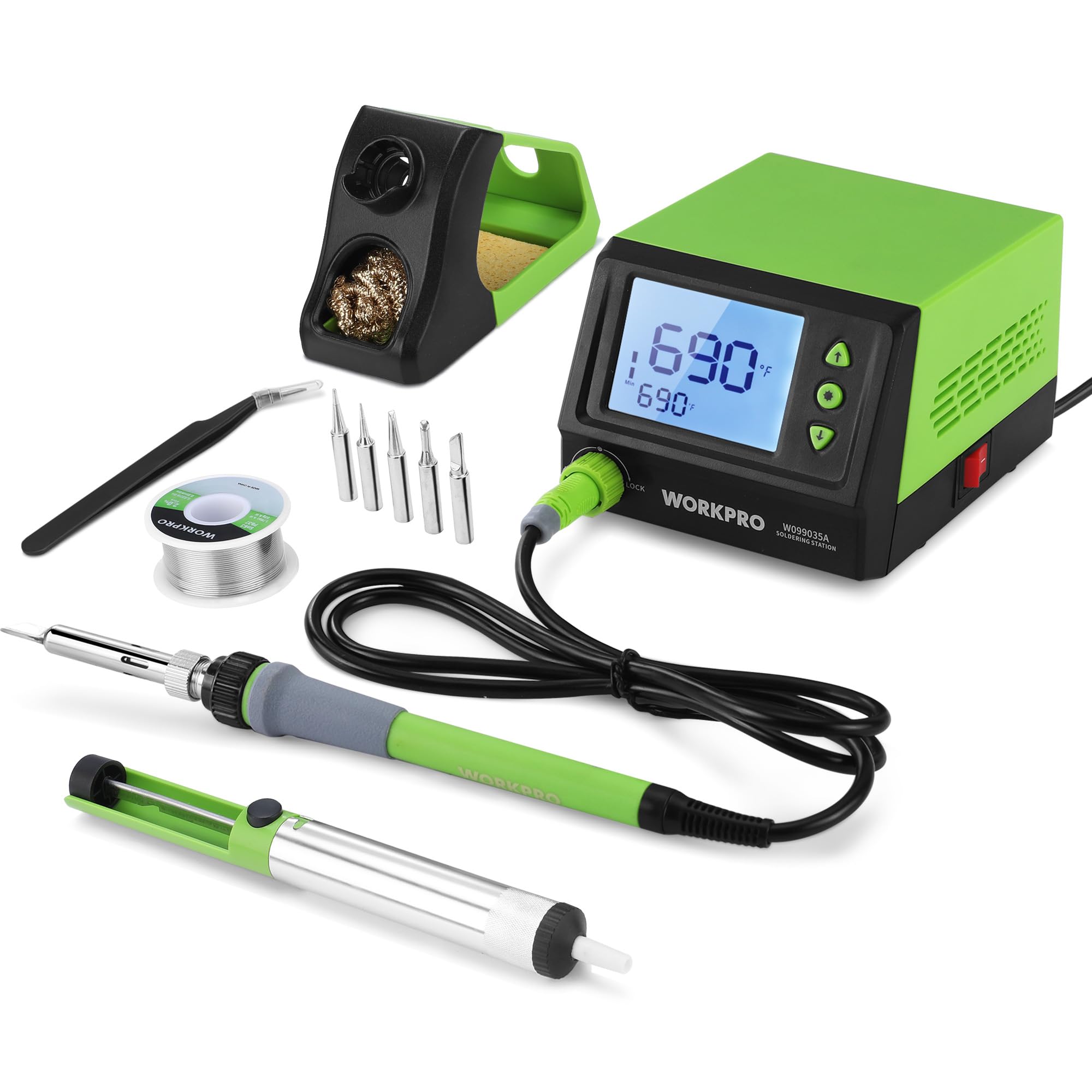 Foto 1 | Estación De Soldadura Workpro 60w Con Pantalla Digital - Venta Internacional.