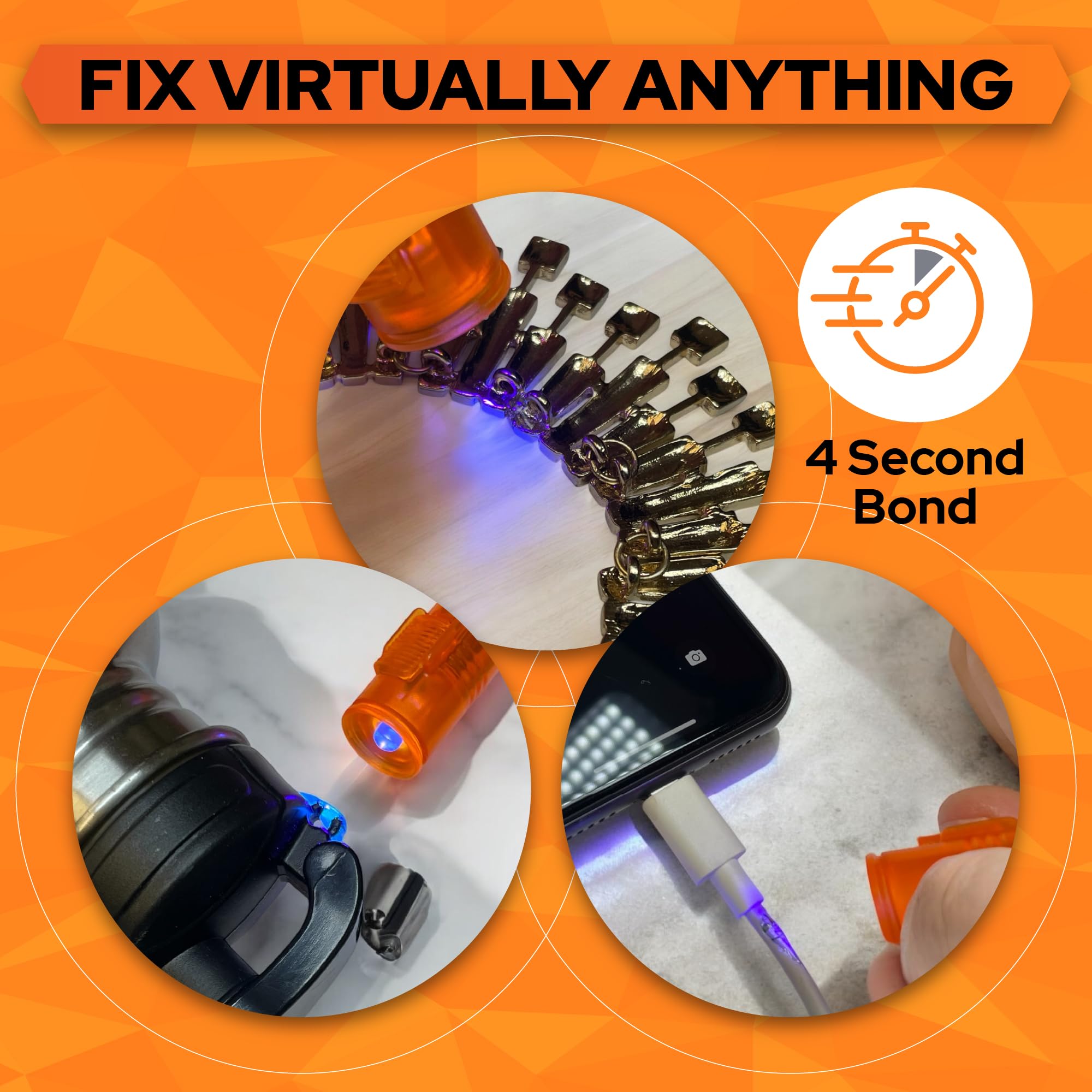 Foto 5 pulgar | Soldador De Plástico Líquido Uv Bondic Con Luz Led Y Estuche - Venta Internacional.
