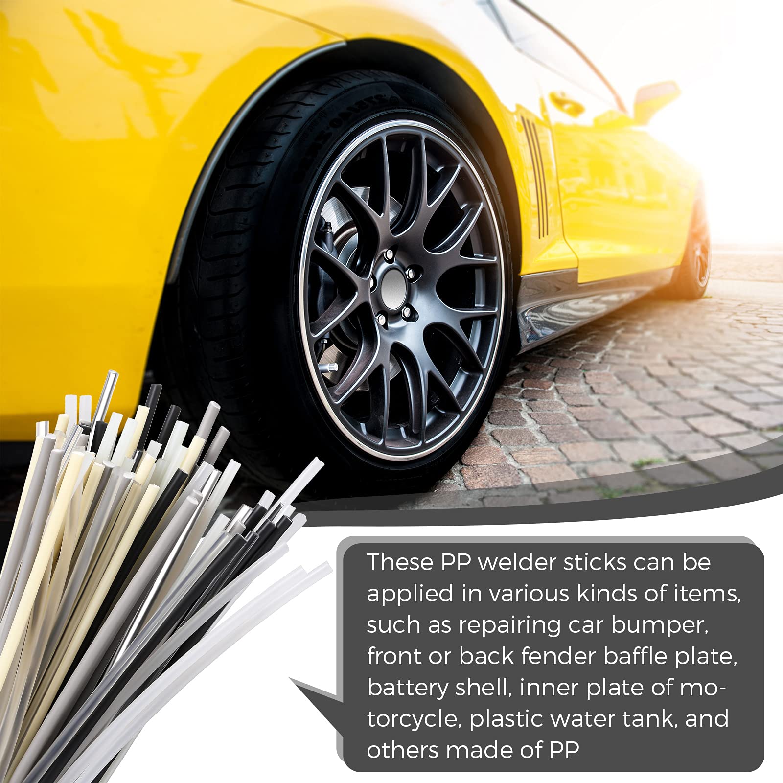 Foto 5 | Varillas De Soldadura De Plástico Saintrygo 78 Piezas Para Parachoques De Automóviles - Venta Internacional.