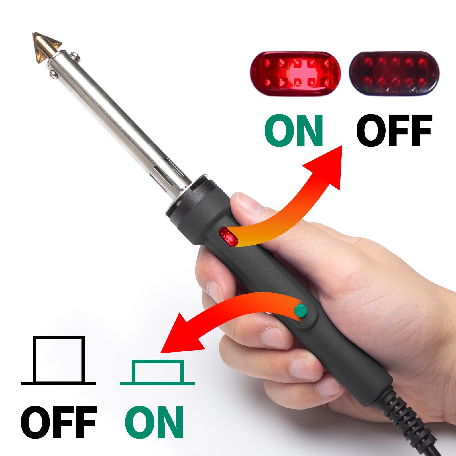 Foto 4 pulgar | Kit De Reparación De Parachoques Con Soldador De Plástico Yihua 960-iv, 110 V, 60 W - Venta Internacional.