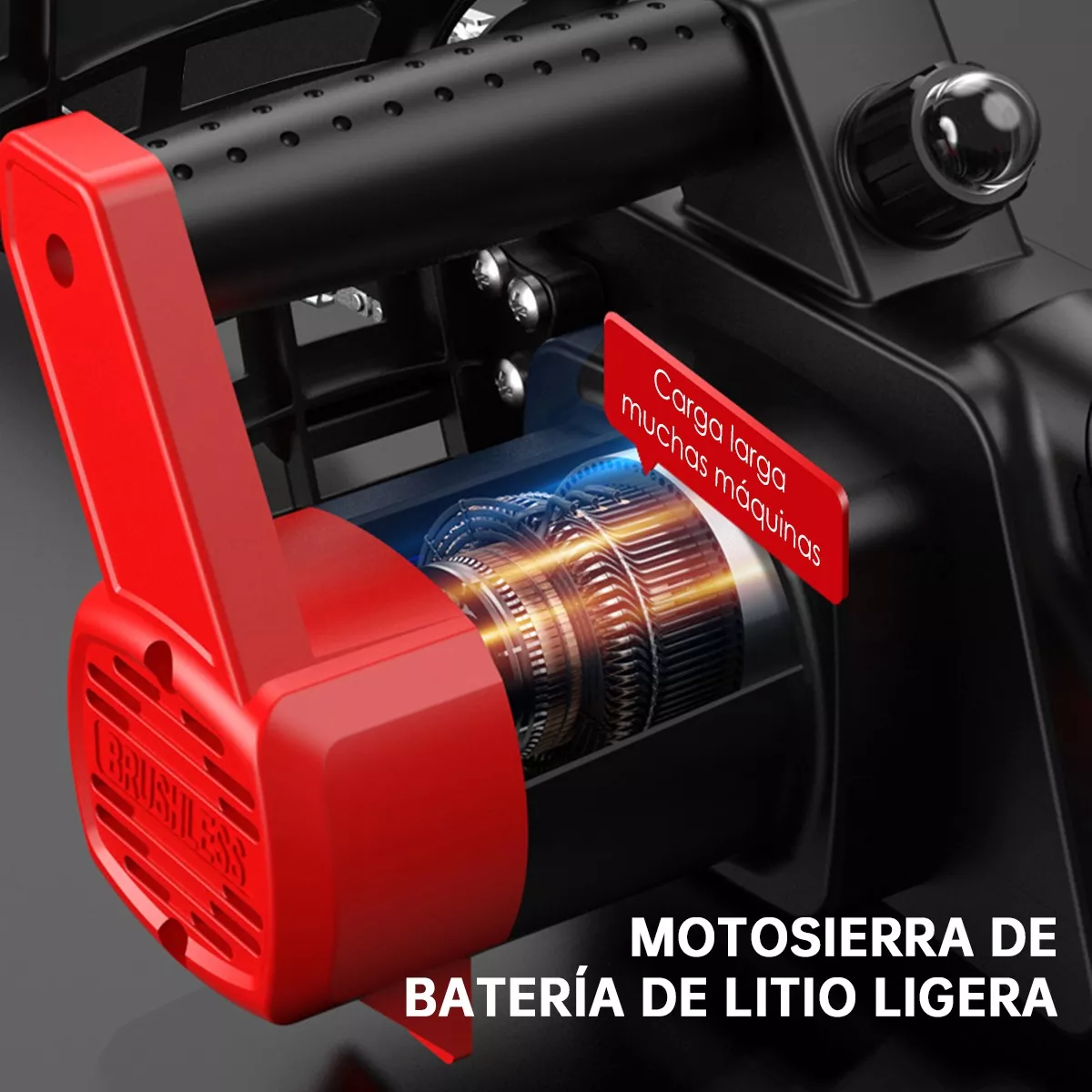 Foto 4 pulgar | Motosierra Inalámbrica Portátil con 2 Baterías 11 Pzs. Eo Safe Imports Esi-9706 Multicolor