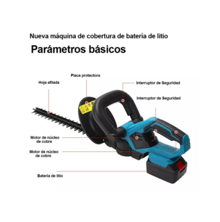 Foto 3 | Cortasetos Eléctrico Inalámbrico de Doble Acción con 2 Baterías y Cuchillas de Acero al Carbono