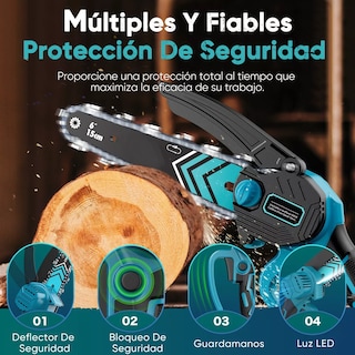Foto 4 | Motosierra Inalámbrica Eléctrica Mini Eo Safe Imports Esi-15133 Azul