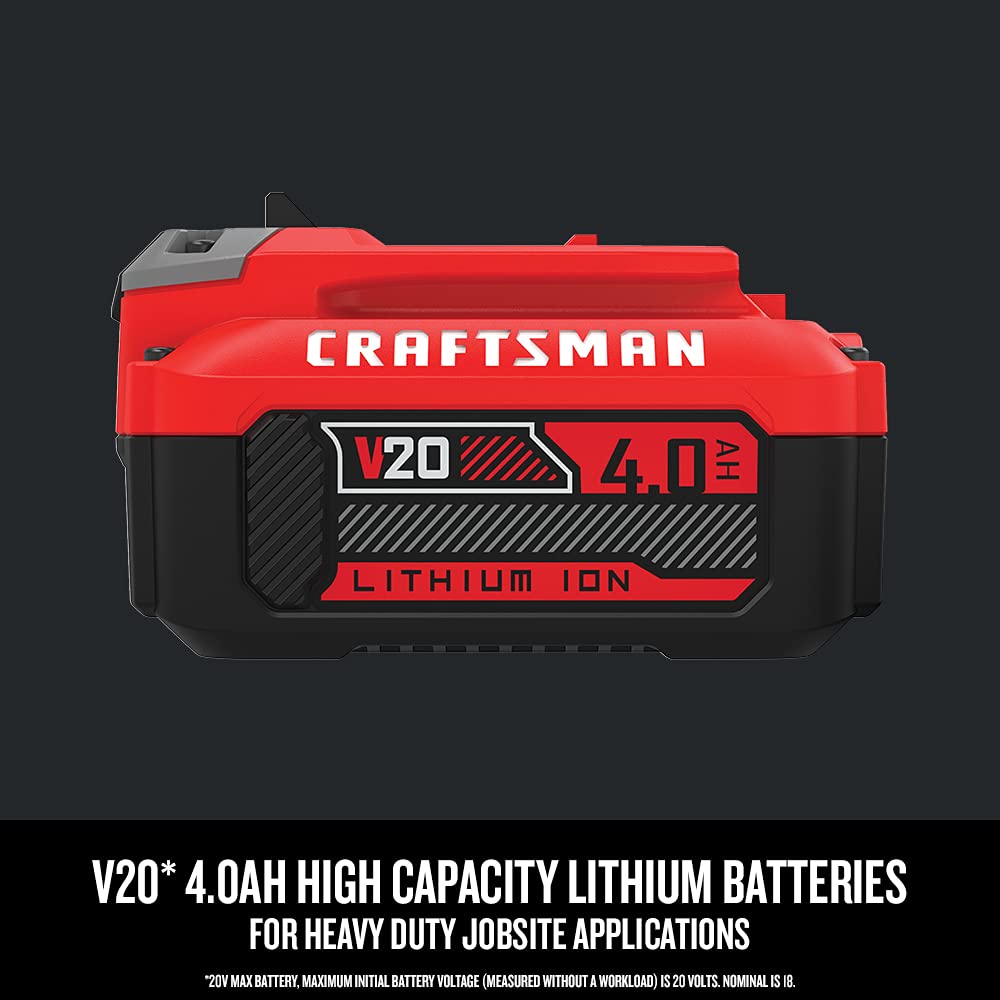 Foto 3 | Batería Craftsman V 20 Litio Ion 4.0ah 20 V - Venta Internacional
