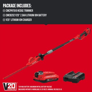 Foto 3 | Cortadora Setos Inalámbrica Craftsman V20 18 Pulgadas 20 V - Venta Internacional