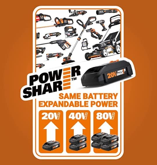 Foto 5 pulgar | Motosierra Worx Wg322 20v Power Share 10 Inalámbrica Con Tensión Automática - Venta Internacional
