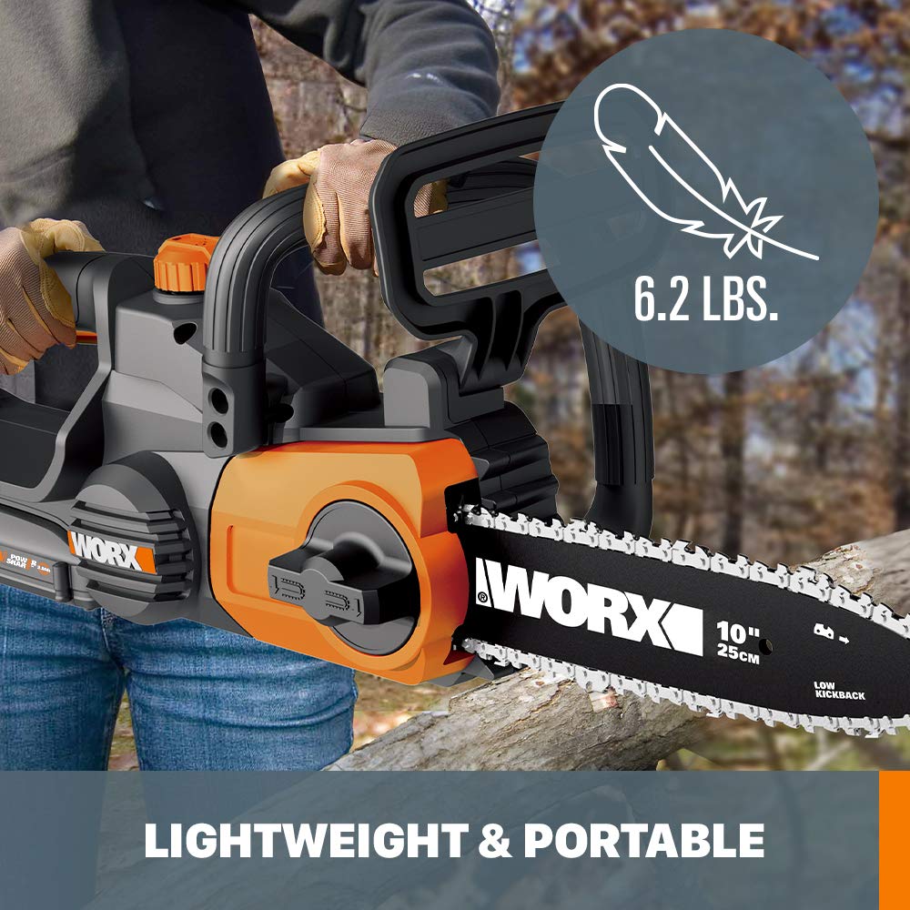 Foto 6 pulgar | Motosierra Worx Wg322 20v Power Share 10 Inalámbrica Con Tensión Automática - Venta Internacional