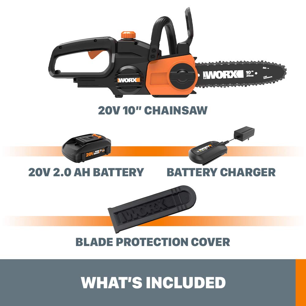 Foto 7 pulgar | Motosierra Worx Wg322 20v Power Share 10 Inalámbrica Con Tensión Automática - Venta Internacional