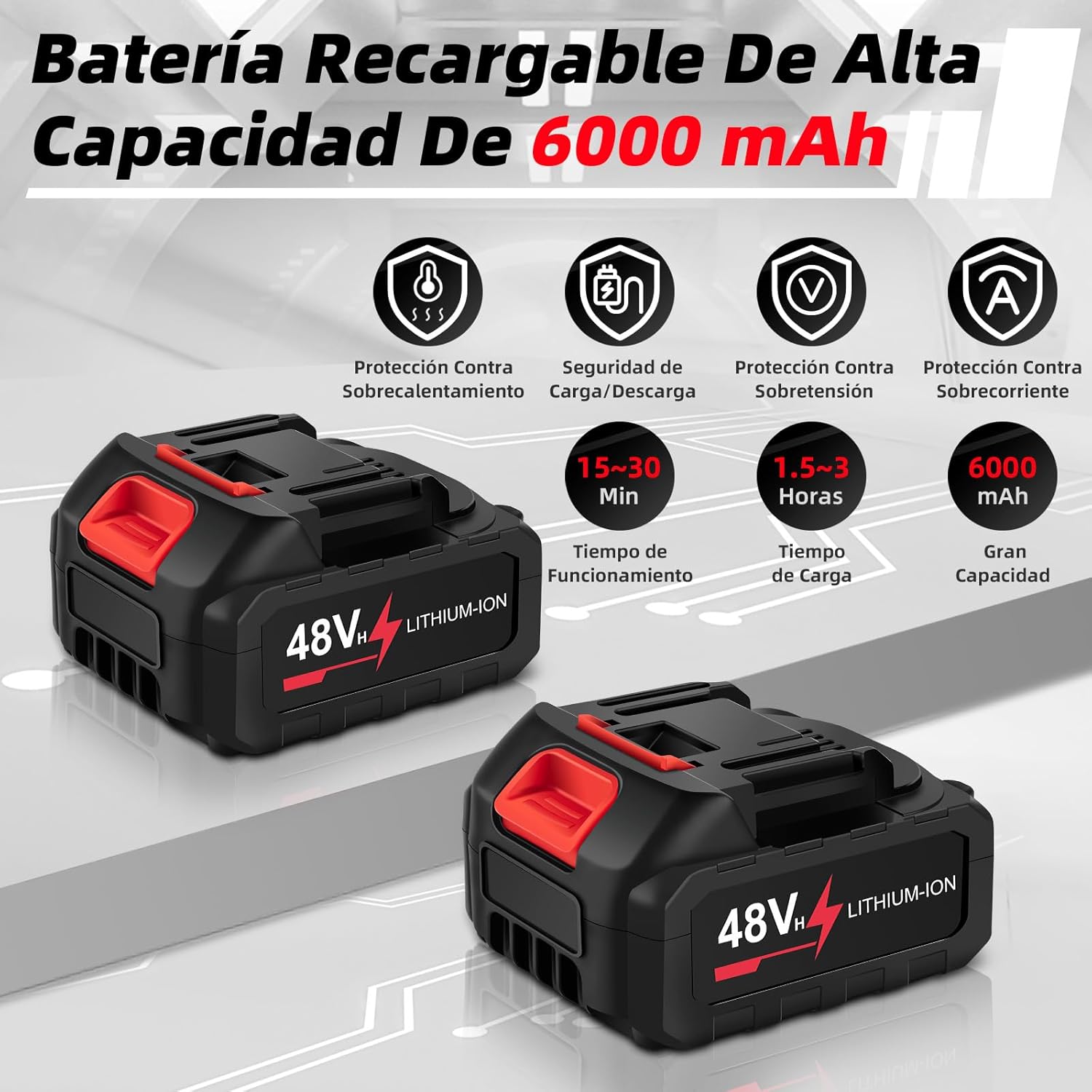 Foto 7 pulgar | Minimotosierra Inalámbrica KIMHI 6 Pulgadas con 1 Batería y 1 Cadena