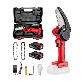 Foto 1 | Minimotosierra Portátil Inalámbrica Lab.g C/2 Baterías Y 3 Cadenas Roja