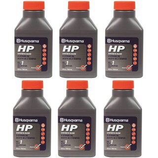 Foto 1 | Aceite de Motor Husqvarna HP Synthetic Blend 2 Ciclos 75 ml 6 Piezas - Venta Internacional