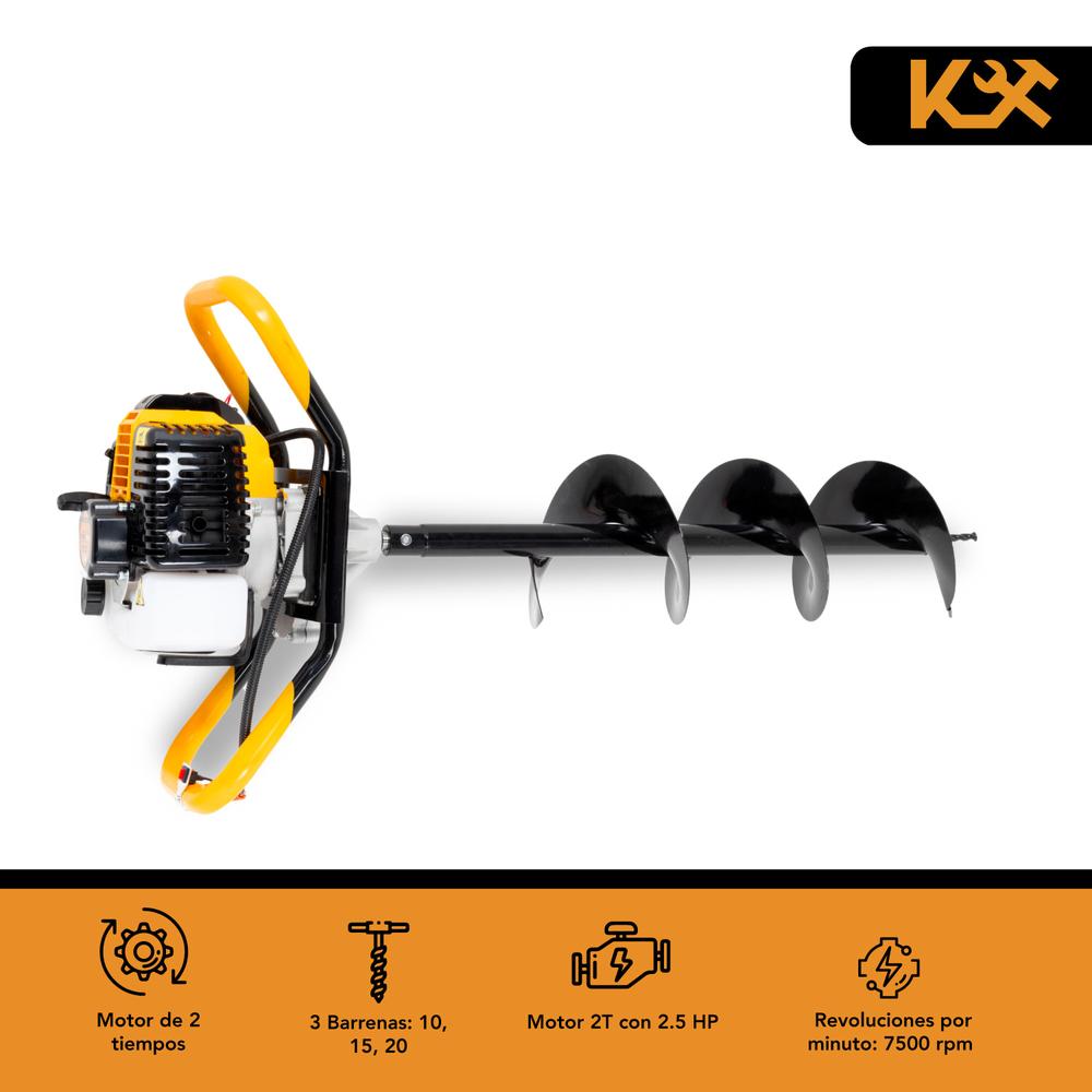 Foto 2 | Motoperforadora Kingsman a Gasolina de 2.5 Hp