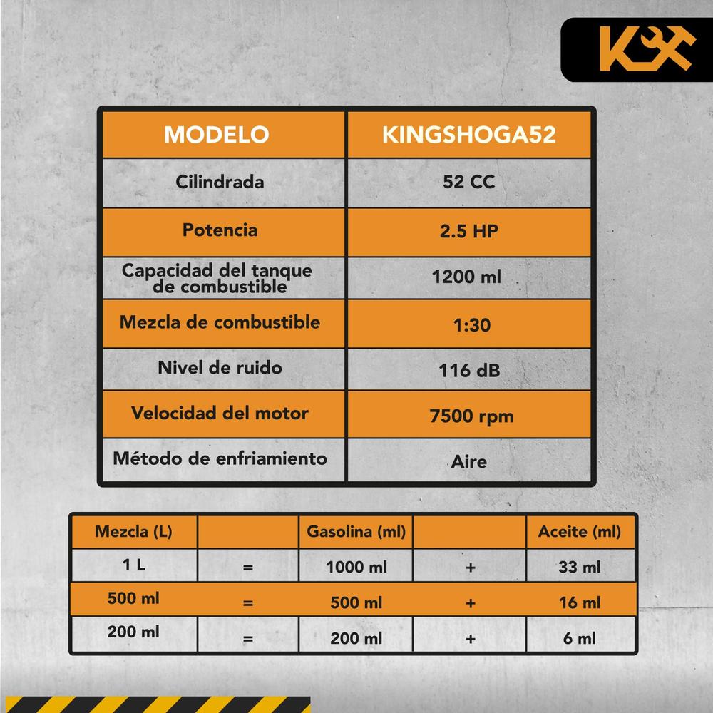 Foto 8 pulgar | Motoperforadora Kingsman a Gasolina de 2.5 Hp