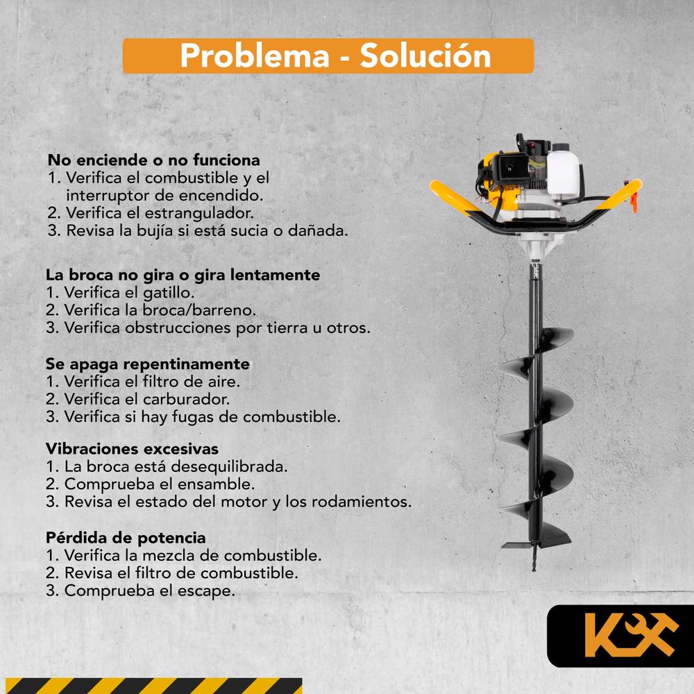 Foto 9 pulgar | Motoperforadora Kingsman a Gasolina de 2.5 Hp