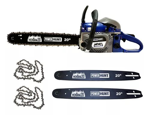 Foto 2 pulgar | Motosierra A Gasolina Power Hunt ''20'' 2 Barras 2 Cadenas Motor 3.4hp