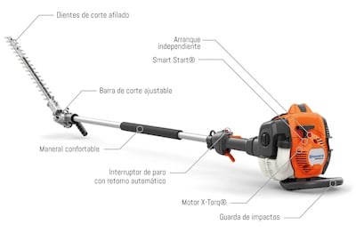 Foto 2 | Cortasetos Husqvarna 525he4 Color Naranja Telescopico