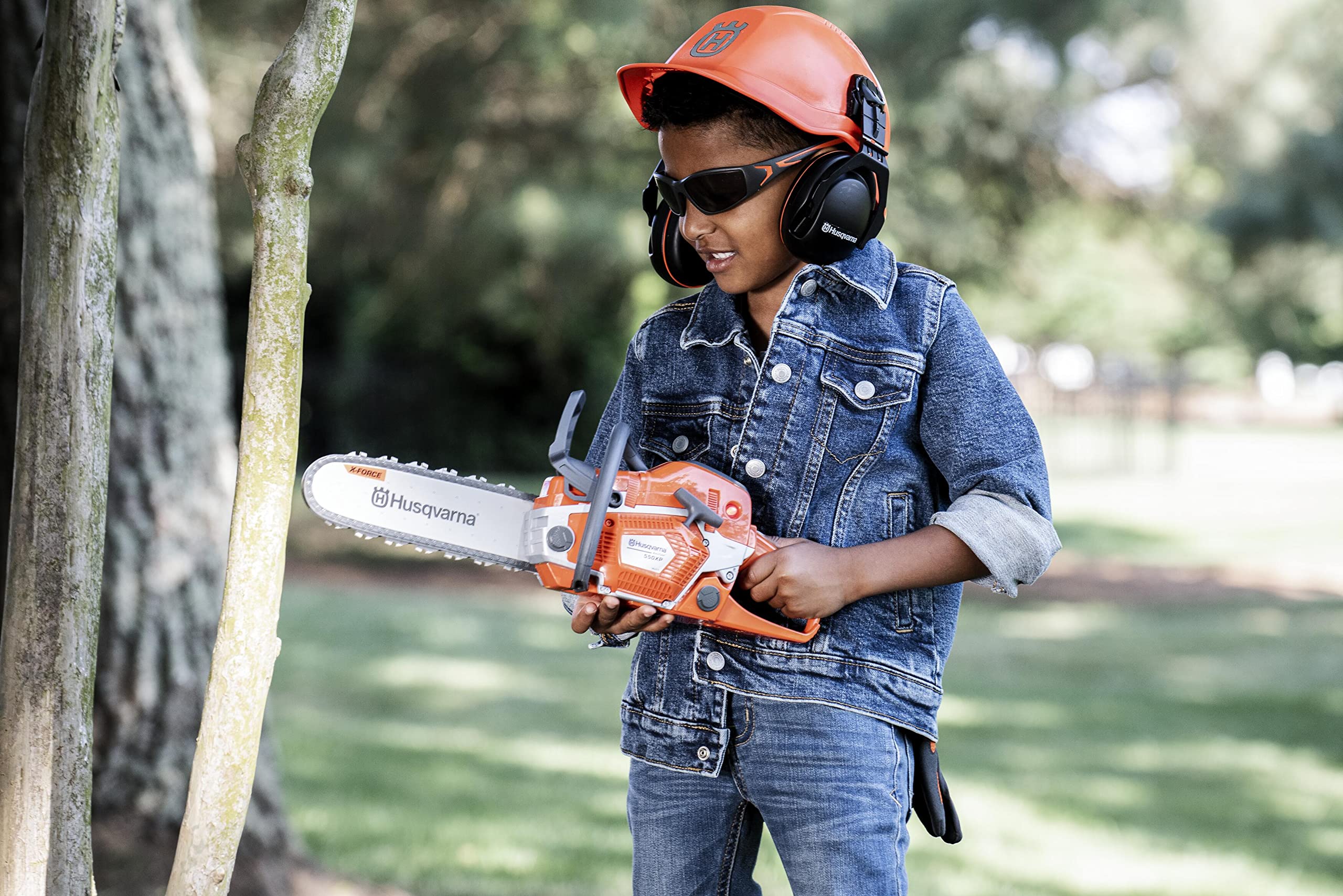 Foto 5 pulgar | Motosierra De Juguete Husqvarna 550xp Con Kit De Protección Personal Para Niños De Más De 3 Años - Venta Internaciona