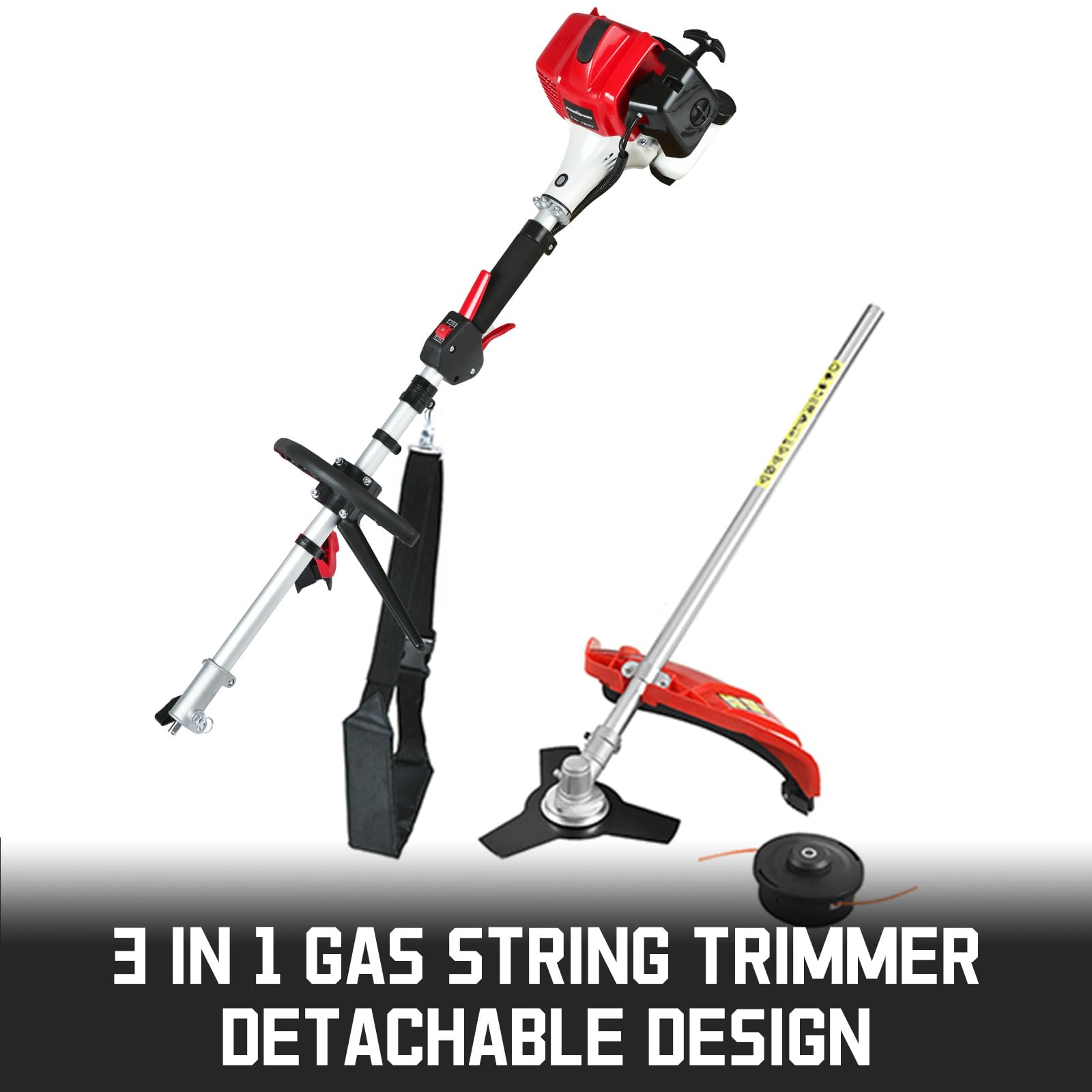 Foto 5 pulgar | Cortadora De Hilo 3 En 1 Gas Weed Wacker Powersmart De 25,4 Cc - Venta Internacional.