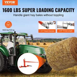 Foto 2 | Acoplamiento Para Tractor Hay Spear Vevor 49 Con Capacidad De Carga De 725 Kg - Venta Internacional.