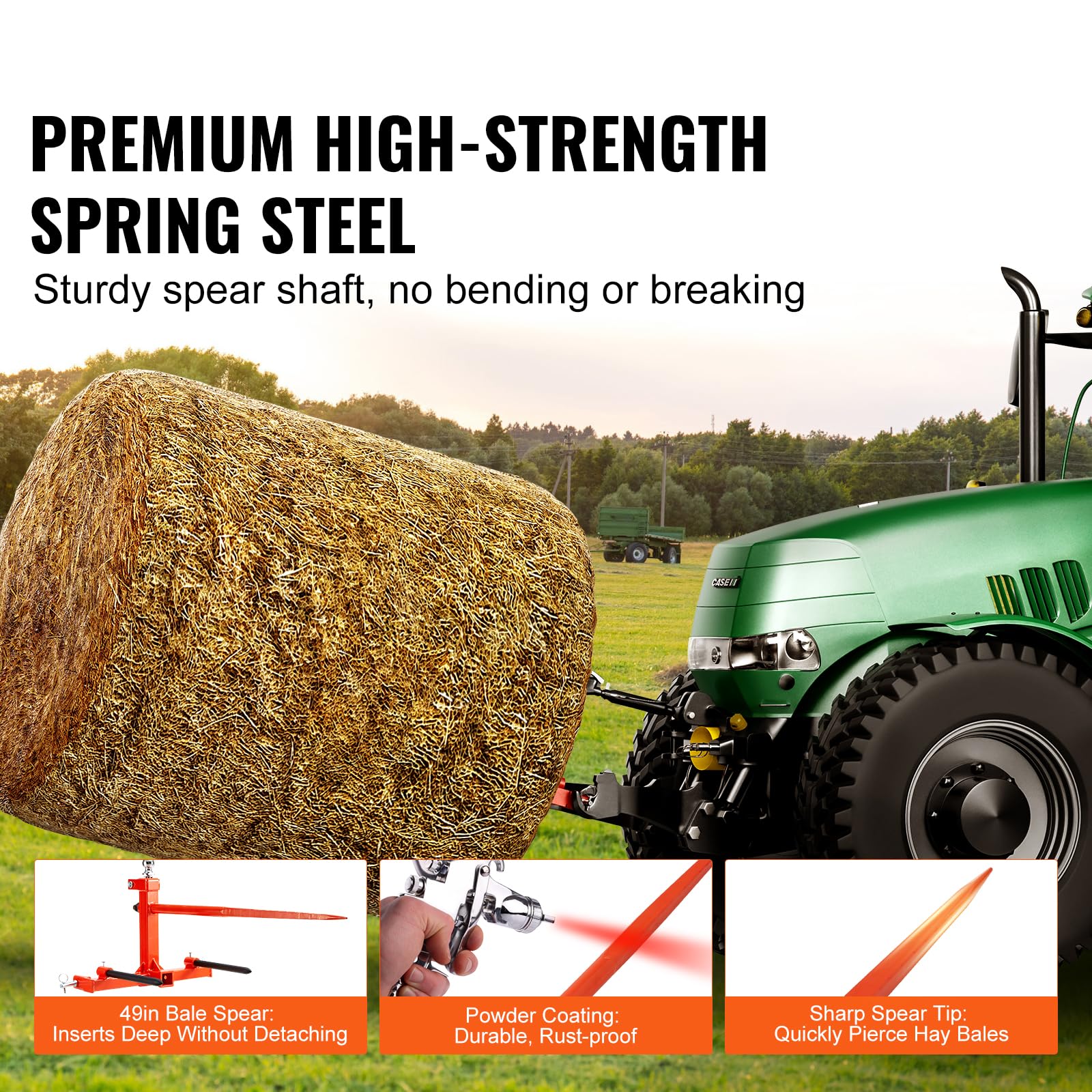 Foto 4 pulgar | Acoplamiento Para Tractor Hay Spear Vevor 49 Con Capacidad De Carga De 725 Kg - Venta Internacional.