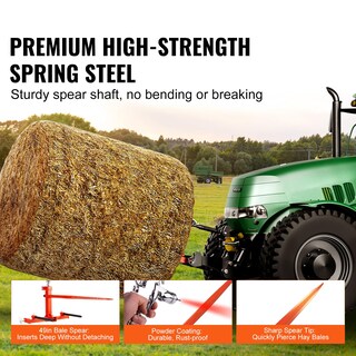 Foto 3 | Acoplamiento Para Tractor Hay Spear Vevor 49 Con Capacidad De Carga De 725 Kg - Venta Internacional.