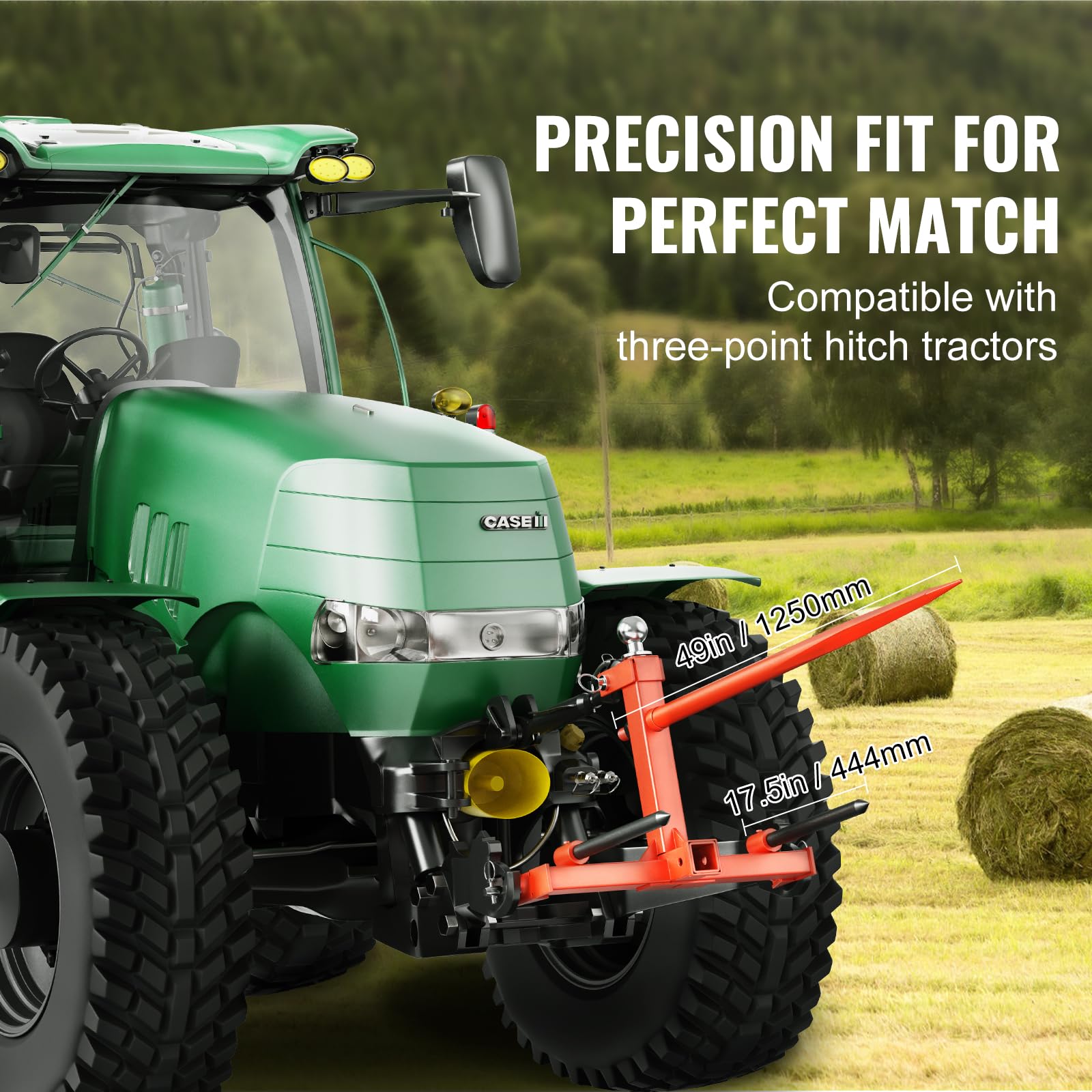 Foto 5 pulgar | Acoplamiento Para Tractor Hay Spear Vevor 49 Con Capacidad De Carga De 725 Kg - Venta Internacional.