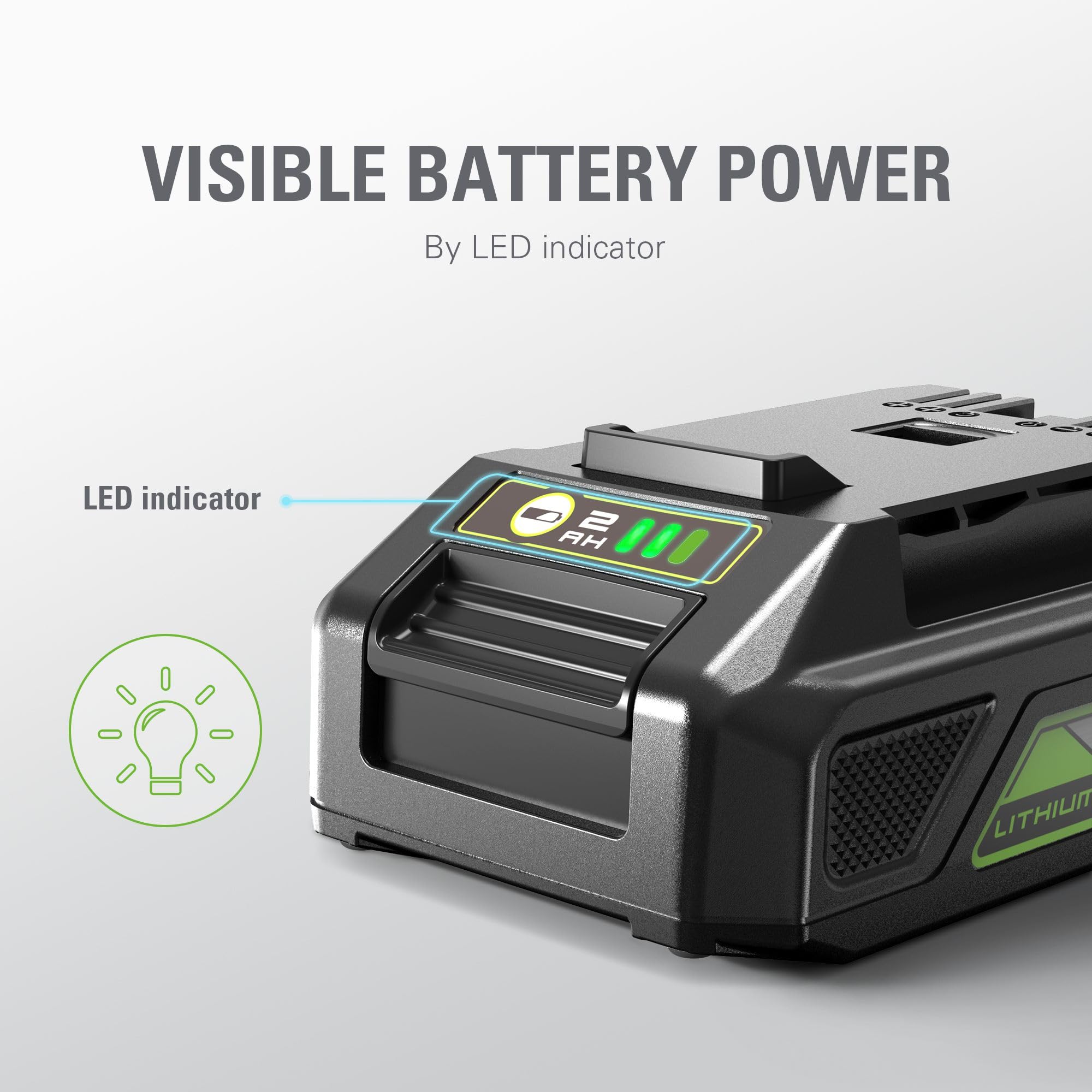 Foto 5 pulgar | Batería Greenworks, 24 V, 2 Ah, Iones De Litio, Más De 125 Herramientas - Venta Internacional.