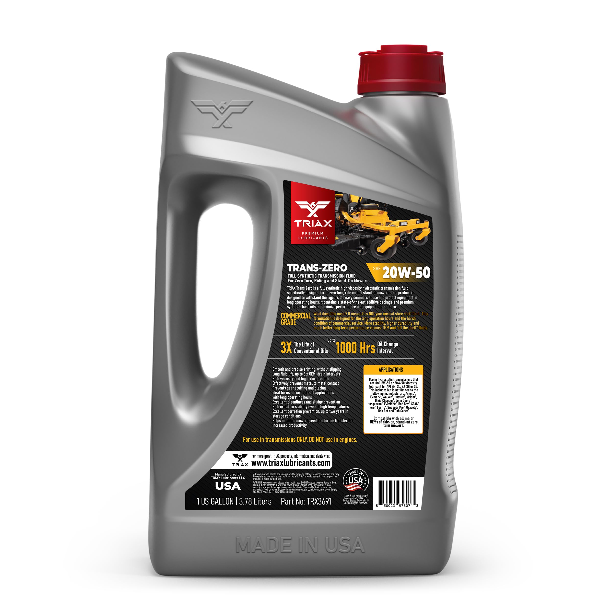 Foto 3 pulgar | Aceite De Transmisión Triax Trans Zero 20w-50 Totalmente Sintético 3.78 L - Venta Internacional.