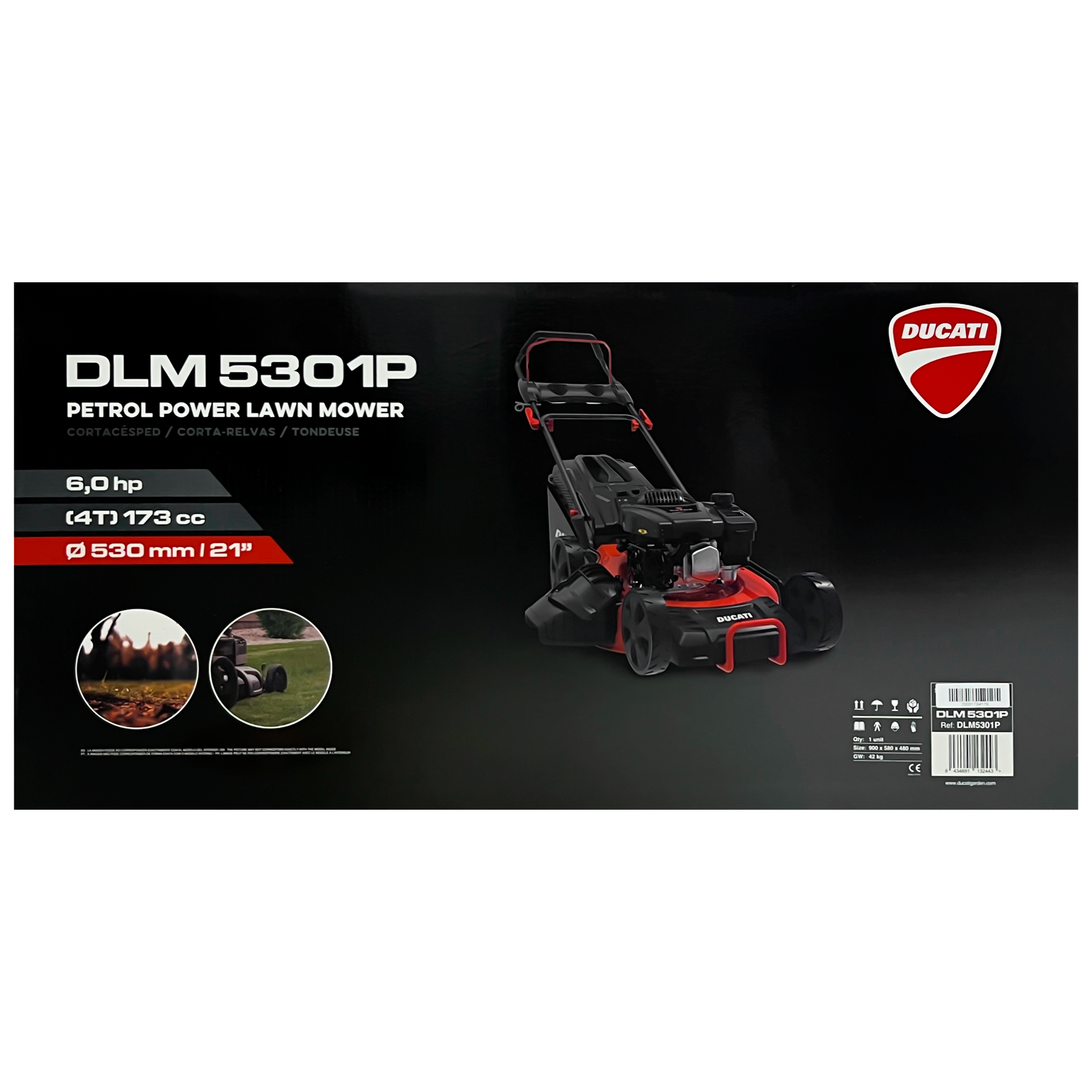 Foto 5 pulgar | Podadora Ducati 173 Cc Con Bolsa 21 Pulgadas '' Corte