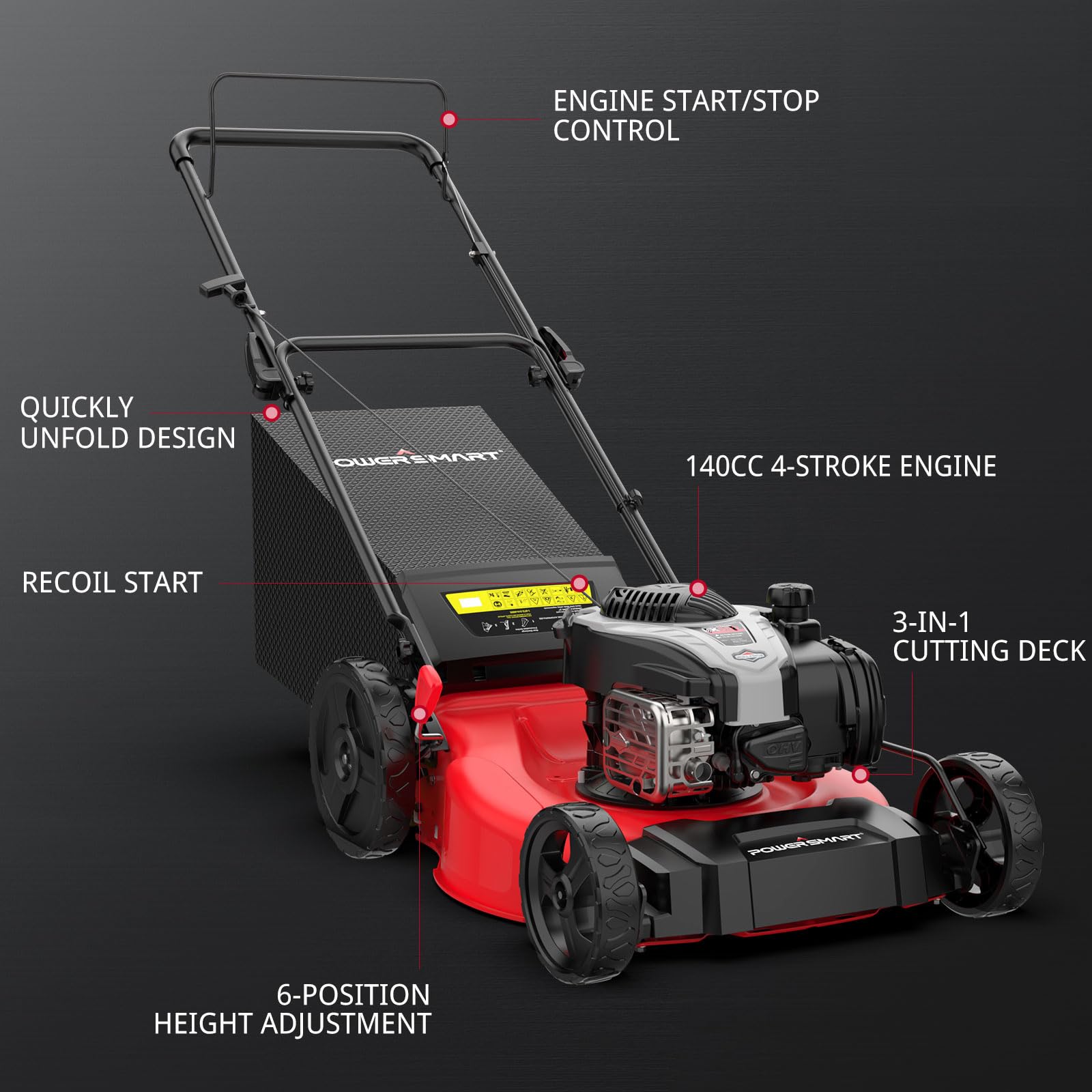 Foto 8 pulgar | Podadora de Gas PowerSmart B8721p de 140 Cc-Venta Internacional