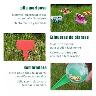 Foto 4 | Juego De Herramientas Y Jardín 22 Pzs Aleación De Aluminio Verde Negro Plata