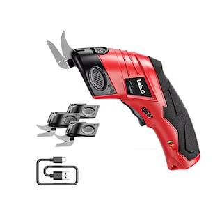 Foto 1 | Tijeras Eléctricas Recargable Inalámbrica para Cortar Cartón Negro y Rojo
