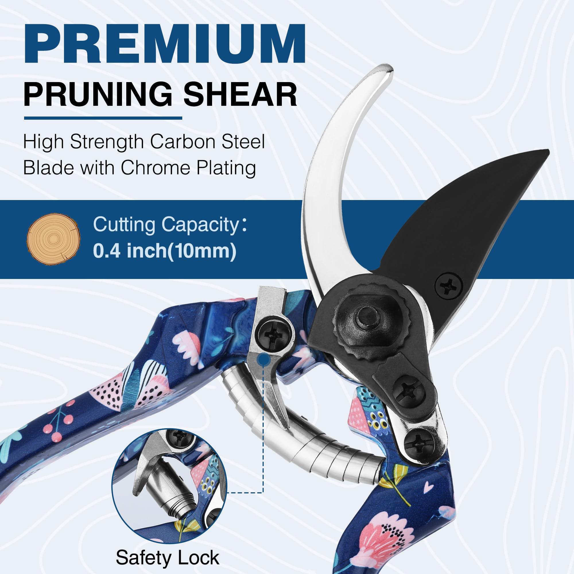 Foto 6 pulgar | Juego De Herramientas De Jardín Workpro De Aluminio Resistente, 5 Piezas Con Bolsa Azul - Venta Internacional.