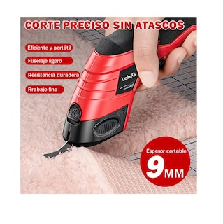 Foto 2 | Tijeras Eléctricas Recargable Inalámbrica Para Cortar Cartón Negro Rojo