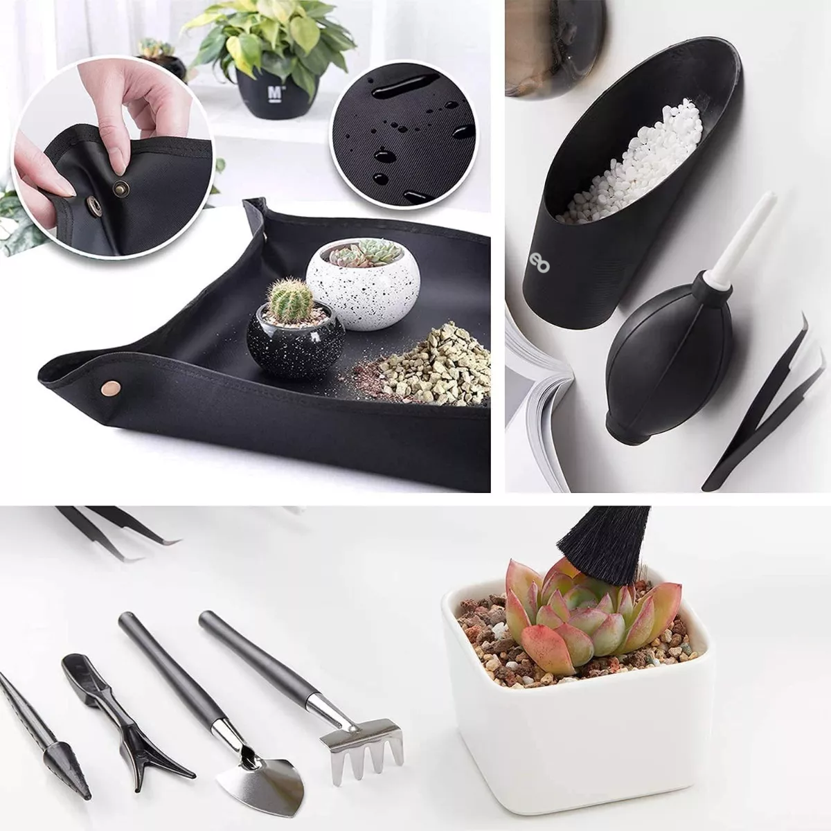 Foto 4 pulgar | Kit de Herramientas de Jardín para Suculentas con Tijeras de Podar 22 Piezas